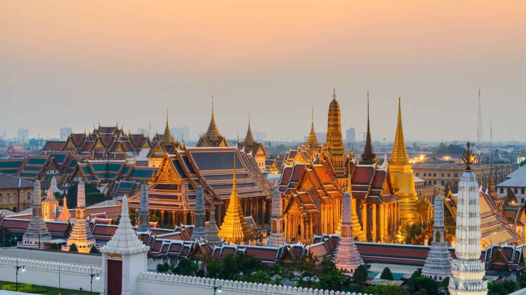 Grand Palace and traditional Thai architecture in Bangkok